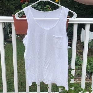 J Crew Classic Tank with Front Pocket